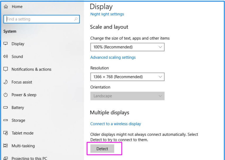 5 ways to fix Not Detecting Second Monitor in Windows 10 - Concepts All