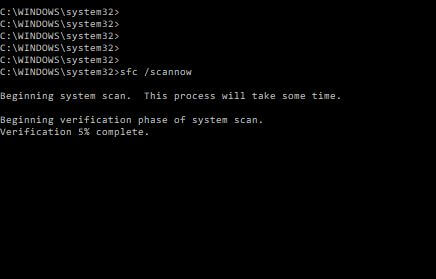 SFC command to fix page fault in nonpage area