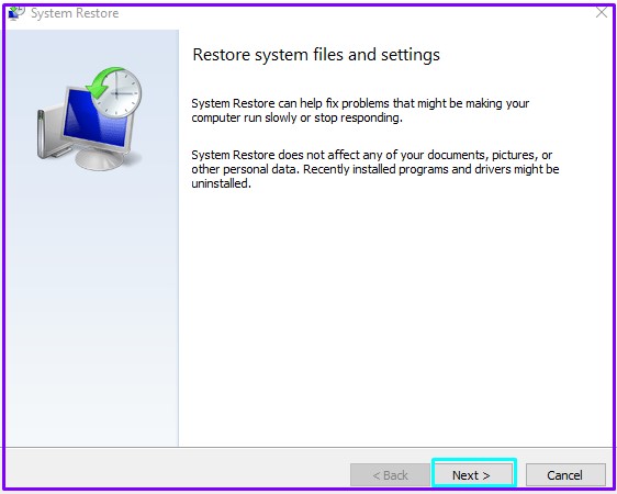 system restore points
