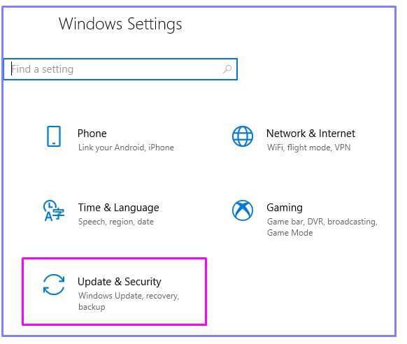 Windows-Update-settings on Windows 10