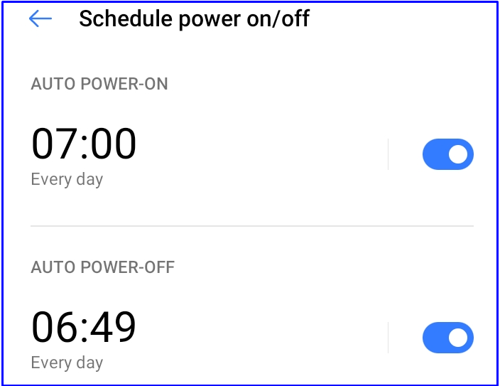 Schedule power on off time on android.jpeg