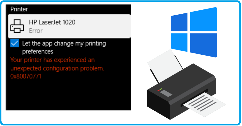 Your Printer has Experienced an Unexpected Configuration Problem