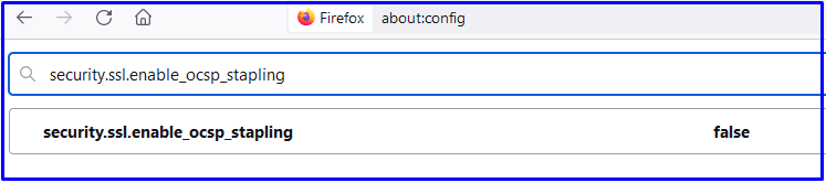 false security.ssl.enable_ocsp_stapling on Firefox