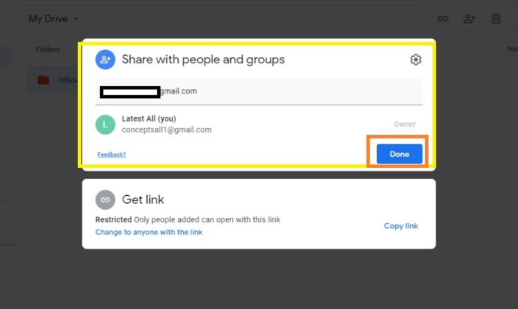 how to share google drive files to everyone