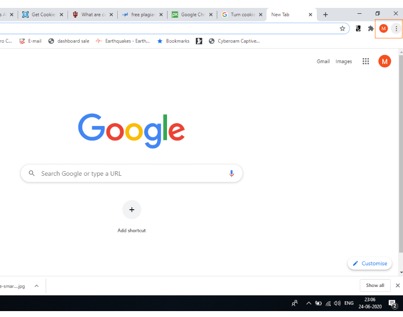 Google Chrome Menu