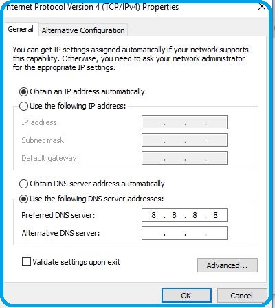 Dynamic IP address