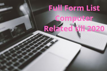 Full form list of computer
