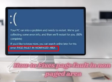 how to fix page fault in nonfault area