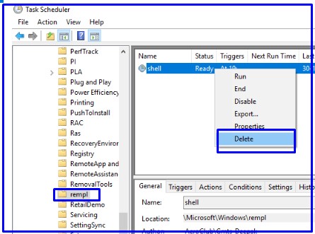 Delete Rempel scheduler task