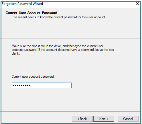 Current Password of system