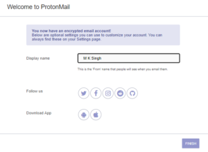 sign up protonmail