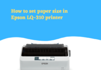 How to set paper size in Epson LQ-310 printer
