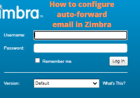 auto forward email in Zimbra