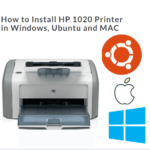 how to install HP 1020 plus printer