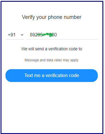 mobile number verify on yahoo creating account