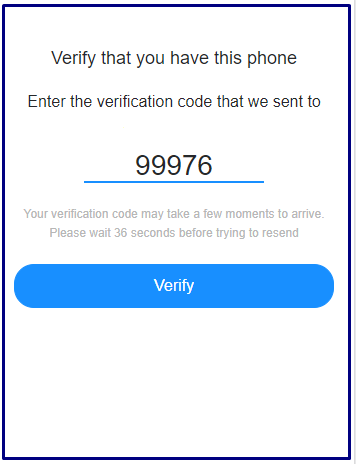 verify account