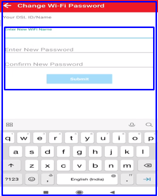 Airtel WiFi password change using apps