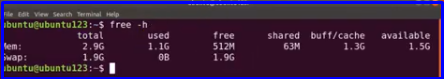 Ubuntu RAM size
