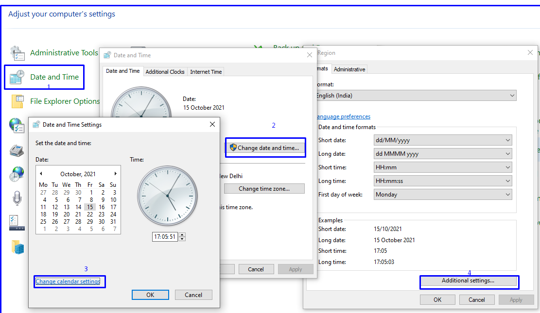 System Date And Time