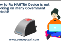 MANTRA Device is not Working on many Government Website