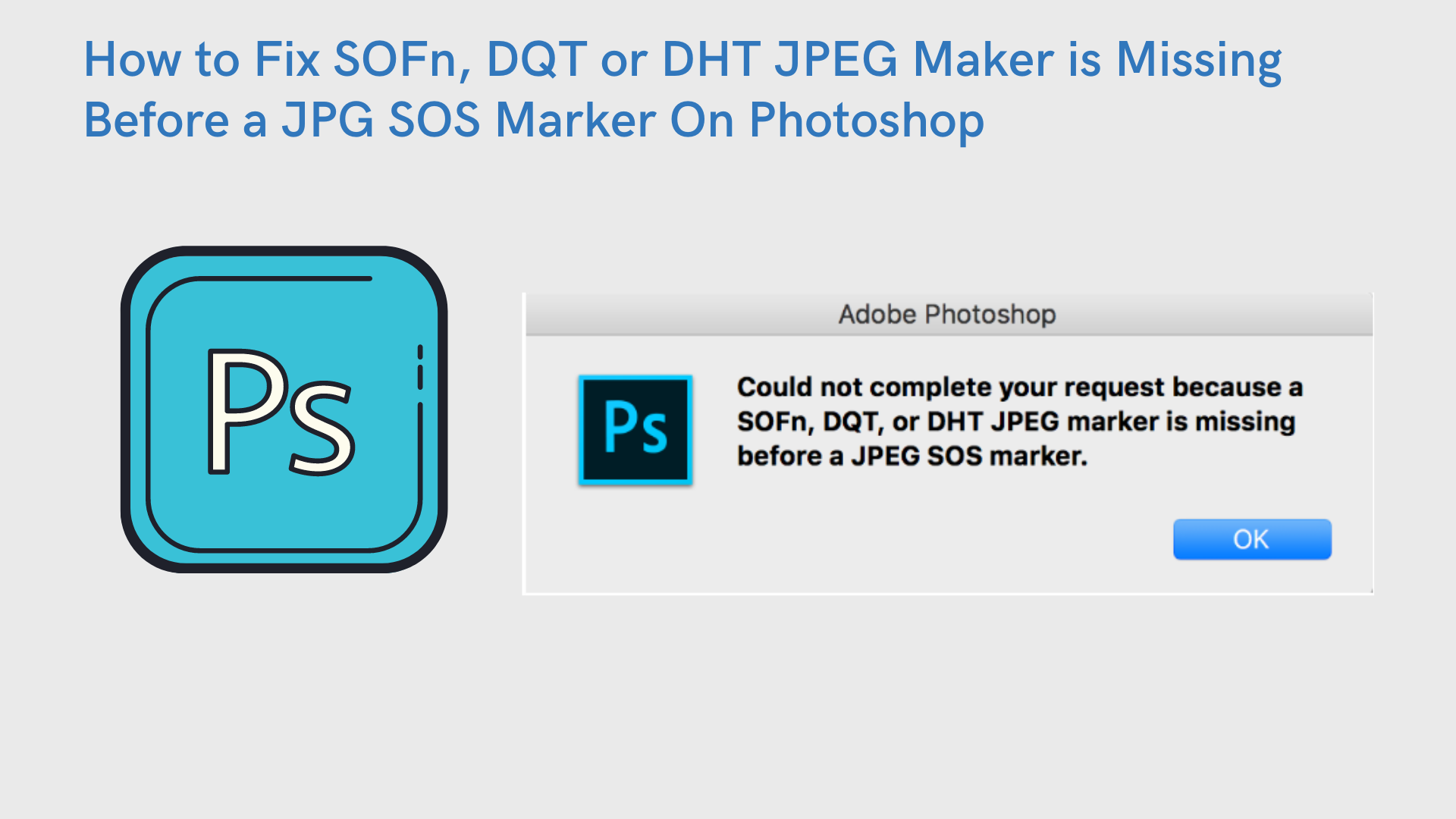 dht jpeg marker is missing photoshop download