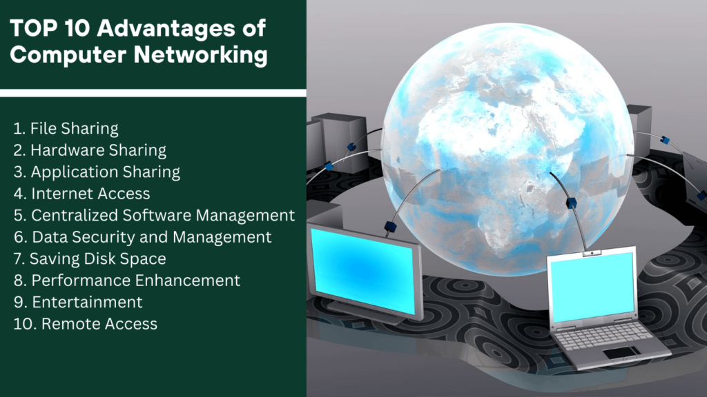 What is 3 advantages of a network?