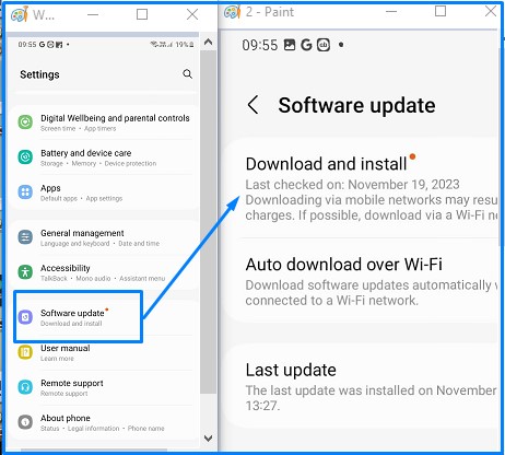 softwre update in Oppo Phone