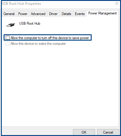 Remove USB power saving mode