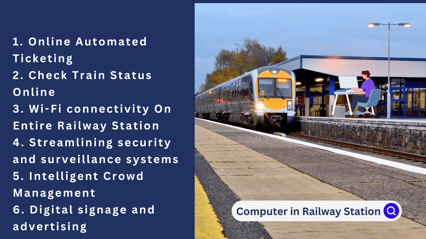 Uses of Computer in Railway Station Use of computer in railway station