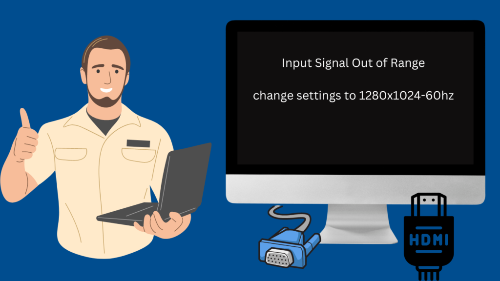 HP Monitor Input Signal Out of Range