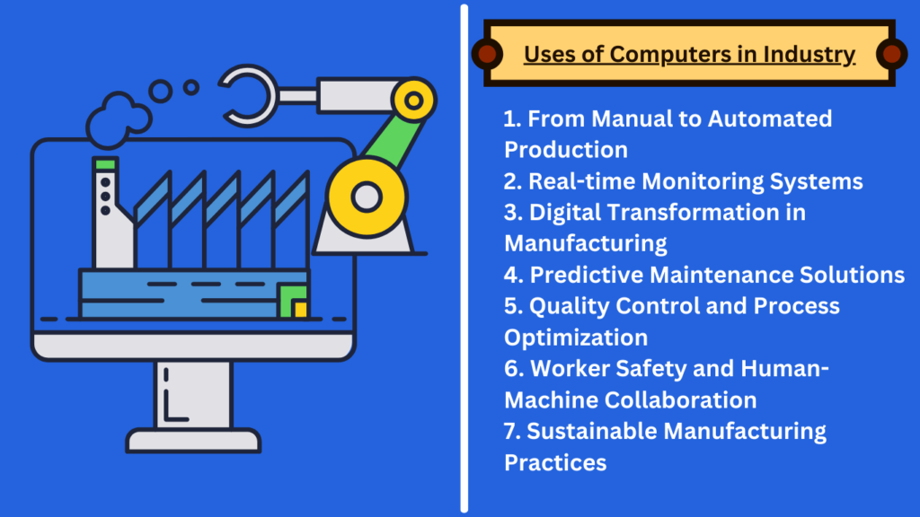 Uses of Computers in Industry